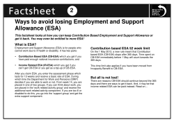 2 Ways to avoid losing Employment and Support Allowance (ESA)