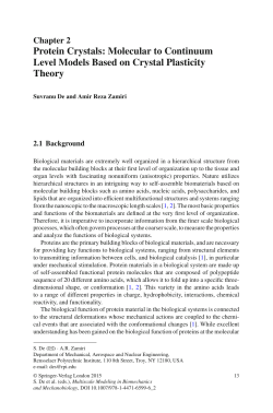 Protein Crystals: Molecular to Continuum Level Models Based on