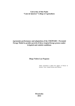 Agronomic performance and adaptation of the CROPGRO