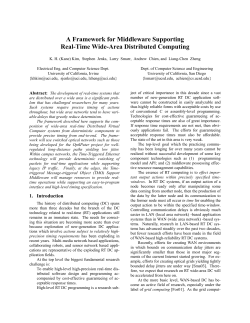 A Framework for Middleware Supporting Real-Time Wide