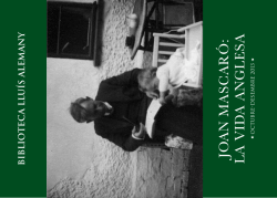 JO AN MASCAR&oacute;: LA VID A ANGLES A