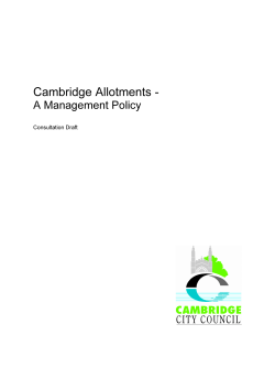 Cambridge Allotments - Cambridge City Council
