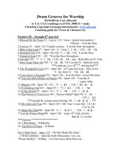 Drum Grooves for Worship