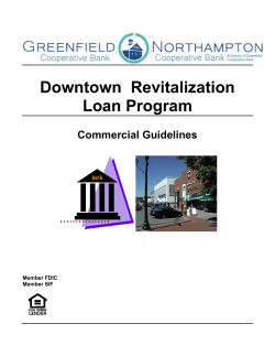 Downtown Revitalization Loan Program