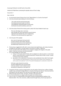 The Revd Dr James Gardom - Anthem by Philip Moore