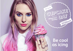 Be cool as icing - Alzheimer`s Cupcake Day.