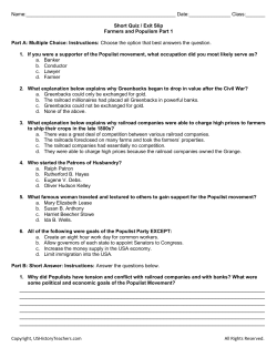 Copyright, USHistoryTeachers.com All Rights Reserved. Name