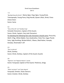 I.1 Townspeople, Young Fiona, King Harold, Queen Lillian, Shrek