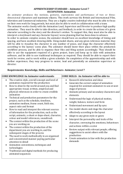 Animator - Creative Skillset