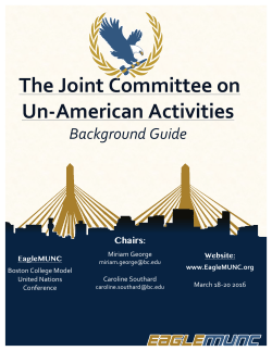 The Joint Committee on Un-American Activities