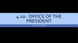 4.10: Office of the president