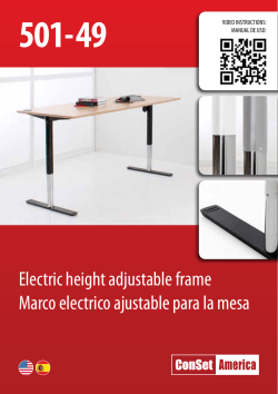 Electric height adjustable frame Marco electrico ajustable para la