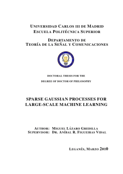 Sparse Gaussian Processes for Large-Scale Machine