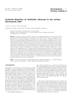 Coulomb distortion of relativistic electrons in the nuclear electrostatic