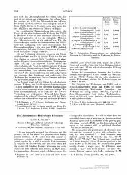 The Dissociation of Reticulocyte Ribosomes 0.1 M