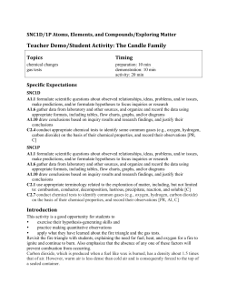 Teacher Demo/Student Activity: The Candle Family