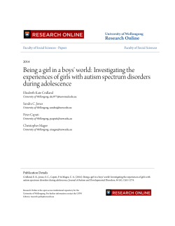 Being a girl in a boys` world: Investigating the