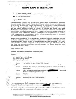 Transcript - Windom Earle`s Wiretap