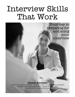 Interview Skills That Work