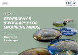 Distinctive landscapes