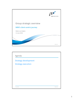 MMI`s client-centric journey