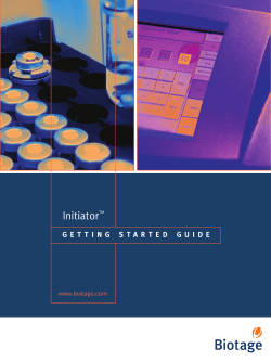 Initiator&trade; Getting Started Guide
