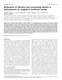 Modulation of affective face processing deficits in