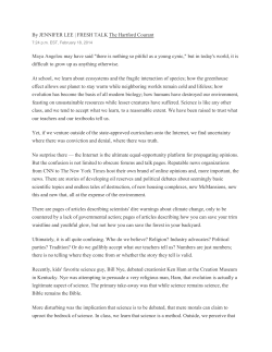 By JENNIFER LEE | FRESH TALK The Hartford Courant Maya