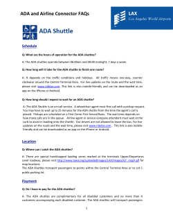 ADA and Airline Connector FAQs