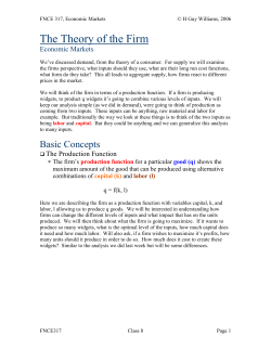 The Theory of the Firm