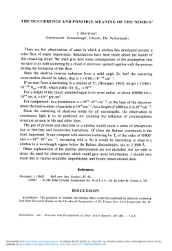 THE OCCURRENCE AND POSSIBLE MEANING OF THE`NIMBUS