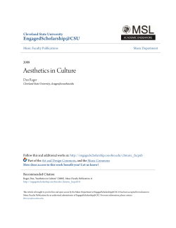 Aesthetics in Culture - EngagedScholarship@CSU