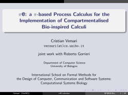 A &pi;-Based Process Calculus for the Implementation of