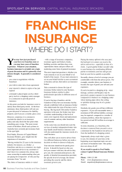 FRANCHISE INSURANCE - ShopInsurance.com.au