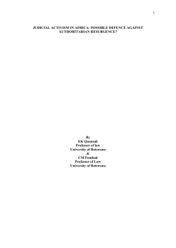 judicial activism in africa