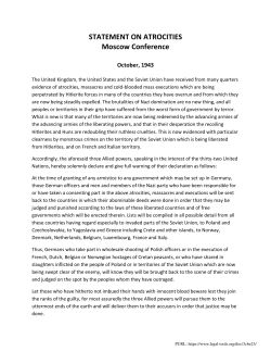 Statement on Atrocities of Moscow [...] - ICC