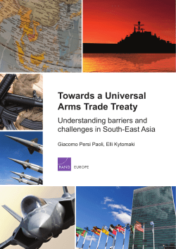 Towards a Universal Arms Trade Treaty: Understanding barriers and