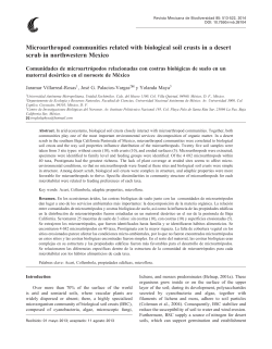 Microarthropod communities related with biological