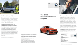 The BMW Roadside Assistance Program