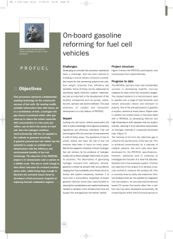 On-board Gasoline Reforming for Fuel Cell Vehicles (PROFUEL)
