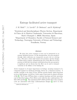 Entropy facilitated active transport arXiv