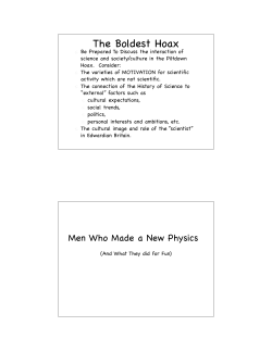 Men Who Made a New Physics