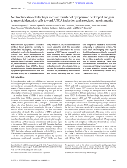 Neutrophil extracellular traps mediate transfer of cytoplasmic