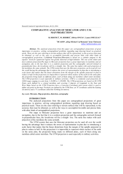 COMPARATIVE ANALYSIS OF MERCATOR AND U.T.M. MAP