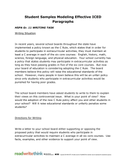 Student Samples Modeling Effective ICED