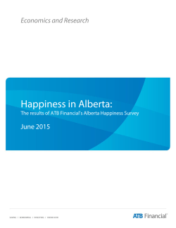 Happiness in Alberta