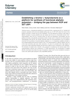 Establishing &alpha;-bromo-&gamma;-butyrolactone as a platform for synthesis of