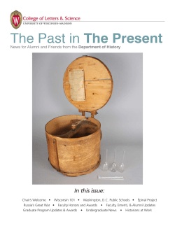 History Newsletter 2014-15  - Department of History