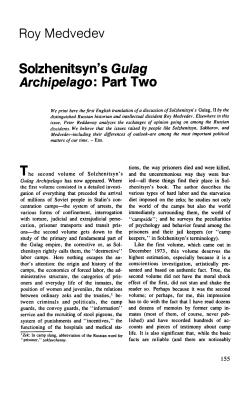 Solzhenitsyn`s Gulag Archipelago