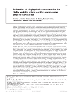 Estimation of biophysical characteristics for highly variable mixed